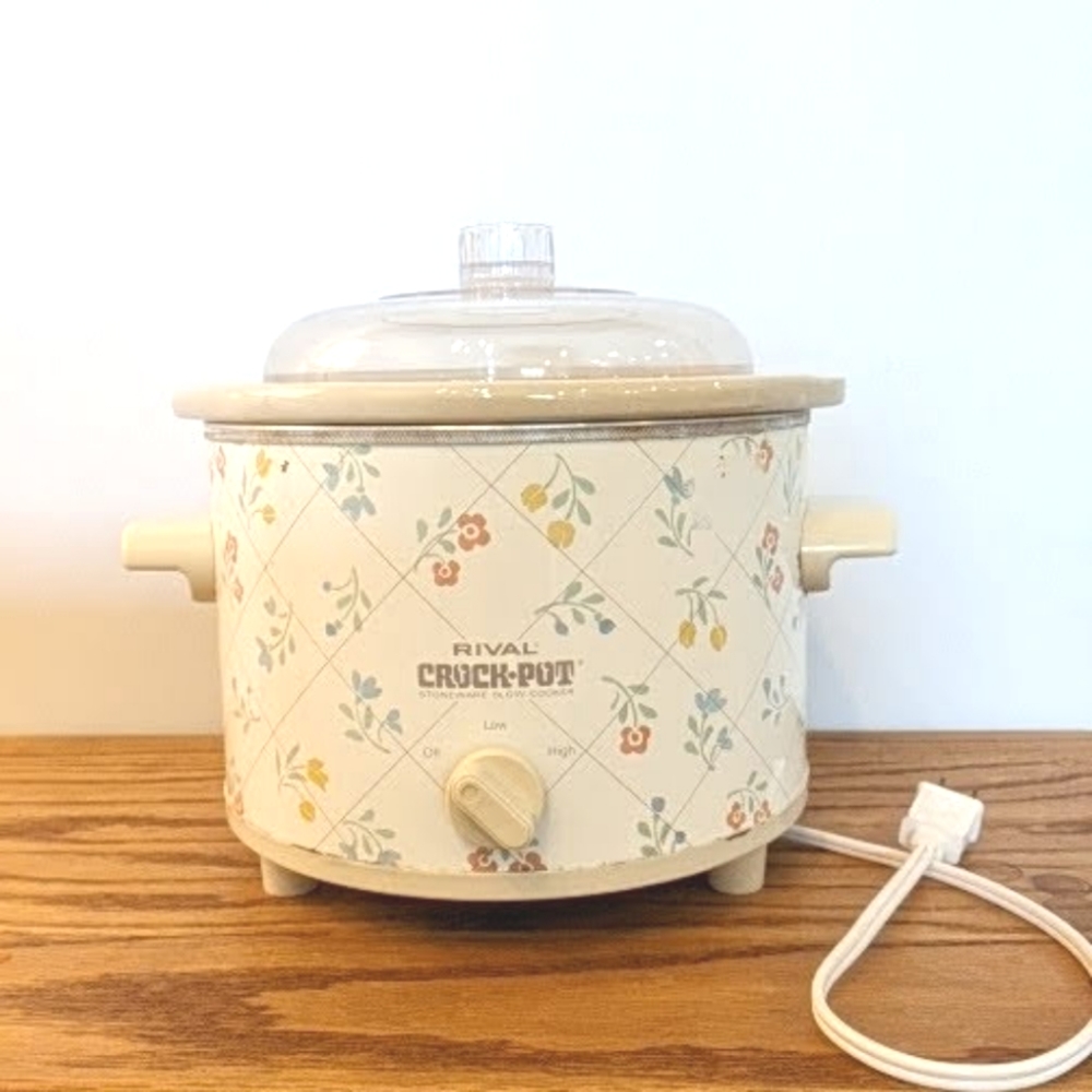 Vintage Rival Crock Pot Stoneware Slow Cooker 2QT.